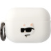 Karl Lagerfeld 3D Logo NFT Choupette Head Silikonové pouzdro Airpods Pro 2 bílé