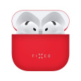 FIXED Silky silikonové pouzdro pro Apple AirPods 4 červené