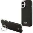 Lacoste Iconic Petit Pique Camera Stand MagSafe kryt iPhone 17 černý