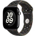 Apple Watch 49/46/45/44mm Midnight Black sportovní řemínek Nike S/M