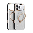 Torras Ostand Q3 VegSkin MagSafe kryt iPhone 17 Pro pearl gray