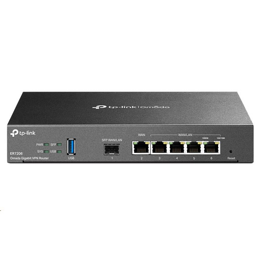 TP-Link ER7206 OMADA VPN router v2.30 (P/N:1700000290) (1xSFP LAN/WAN,1xGbEWAN,4xGbELAN,USB3.0) TP-Link ER7206 OMADA VPN router v2.30 (P/N:1700000290) (1xSFP LAN/WAN,1xGbEWAN,4xGbELAN,USB3.0)