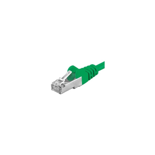 Premiumcord Patch kabel CAT 6a S-FTP RJ45-RJ45 AWG 26/7 1m zelený