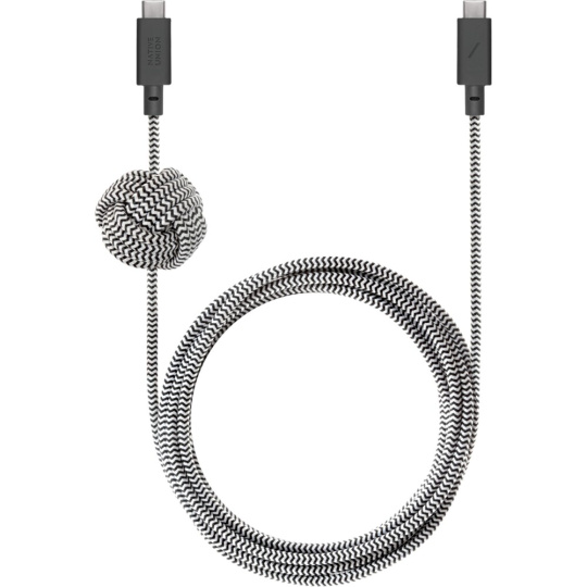 Native Union Anchor Cable USB-C 240W nabíjecí kabel, 3m, zebra