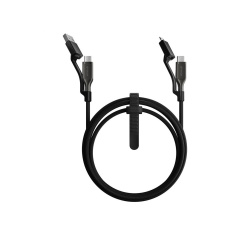 Nomad Kevlar Universal 240W kabel USB-C/USB-C, USB-A, MicroUSB (1,5m) černý Nomad Kevlar Universal 240W kabel USB-C/USB-C, USB-A, MicroUSB (1,5m) černý