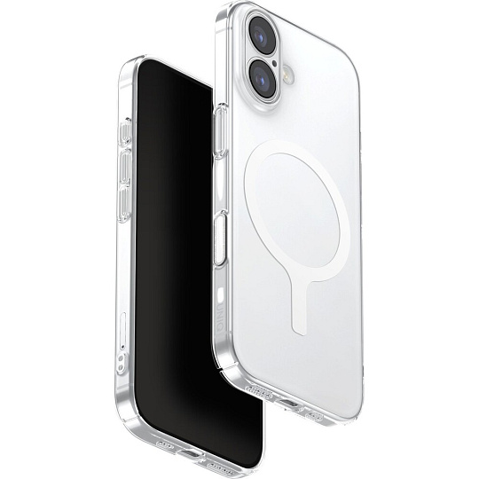UNIQ Airsuit MagClick MagSafe kryt iPhone 17 Glossy Clear/White