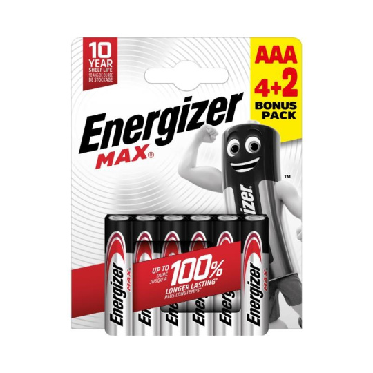 Energizer LR03/6 Max AAA 4+2 zdarma
