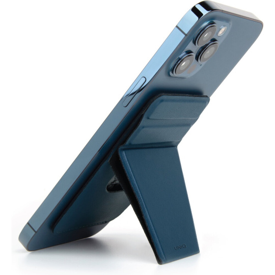 UNIQ LYFT MagSafe stojánek se sloty pro platební kartu modrý