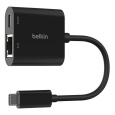 Belkin Connect USB-C adaptér s Gigabit Ethernetem RJ45 + 100W napájením, černý