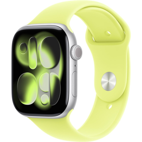 Apple Watch 49/46/45/44mm neonově žlutý sportovní řemínek M/L
