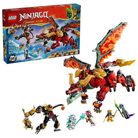 LEGO NINJAGO 71868 Wyldfyre a transformační dračí mech