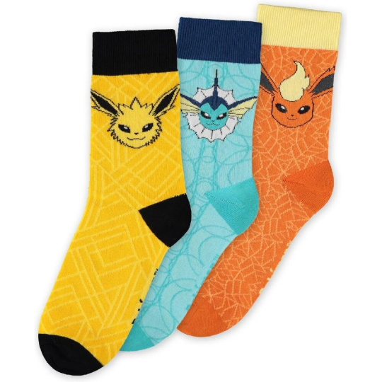 Ponožky Pokémon - Eevee Evolution 43/46 (3 pack)