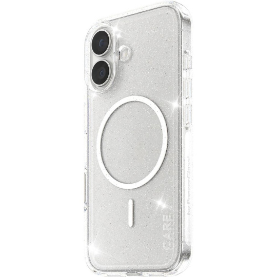 PanzerGlass® CARE Star Lit kryt s MagSafe Apple iPhone 17 třpytivý/bílý