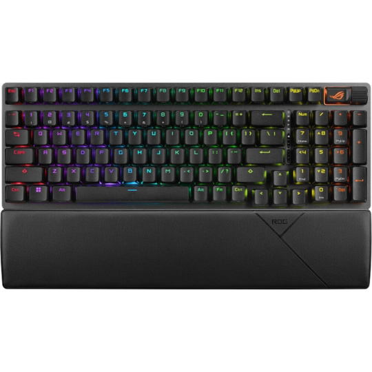 ASUS ROG Strix Scope II 96 bezdrátová herní klávesnice (US) (RX SNOW) černá