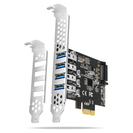 AXAGON PCEU-43RS PCIe řadič 4x USB 3.2 Gen 1