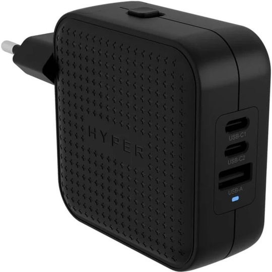 Hyper® HyperJuice® 70W USB-C GaN nabíjecí adaptér (3xUSB-C + 1xUSB-A) černý