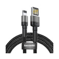 Baseus Cafule Lightning Double Sided USB kabel (2.4A) šedý/černý