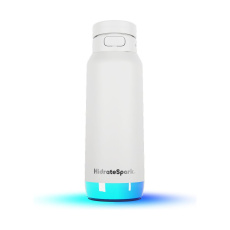 HidrateSpark PRO 2 chytrá lahev s brčkem, 950 ml bílá