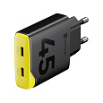 Tactical Minimi GaN 45W nabíjecí adaptér (2xUSB-C) černý