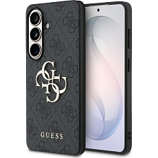 Guess PU 4G Metal Logo kryt Samsung Galaxy S26 šedý