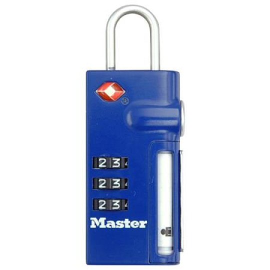 Master Lock Visací kombinační zámek  TSA 4693EURDBLU
