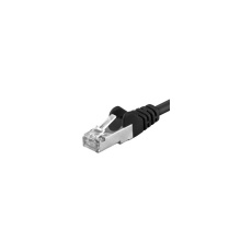 PremiumCord RJ45/RJ45 Cat6a S-FTP patch kabel 1m černý