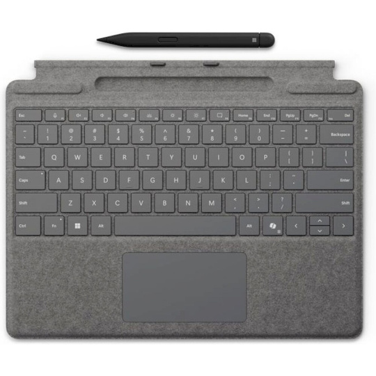 Microsoft Surface Pro klávesnice + Slim Pen 2 Bundle (EN) platinová