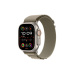 Apple Watch Ultra 2 49mm titanová s olivovým alpským tahem M