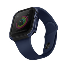 UNIQ Valencia kovové pouzdro Apple Watch (44mm) modré