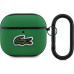 Lacoste Petit Pique Croc Logo Patch pouzdro AirPods 4 zelené