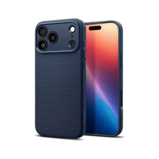 Spigen Liquid Air kryt iPhone 17 Pro navy blue