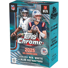 Sběratelské karty Topps 2025 Chrome Football - Value Box