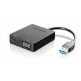 LENOVO adaptér Universal USB 3.0 to VGA/HDMI - přenos signálu přes VGA nebo HDMI