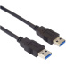 PremiumCord USB-A/USB-A napájecí kabel 3m černý