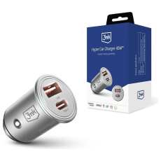 3mk Hyper Car Charger 45W nabíječka do auta, USB-A/USB-C (PD)