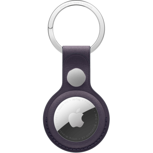 Apple FineWoven klíčenka na AirTag půlnočně fialová