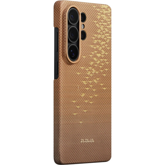 Pitaka Edge Case MagSafe kryt Samsung Galaxy S26 Ultra Golden Glint