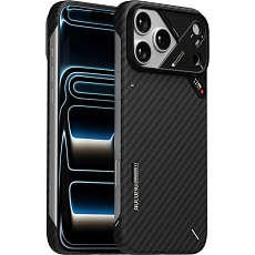 Aulumu A17 Aramid Fiber MagSafe kryt iPhone 17 Pro Max Black