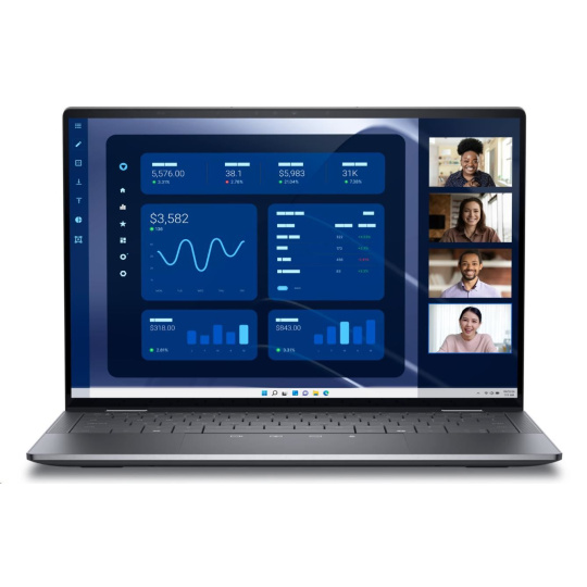 DELL NTB Latitude 9450/U7 165U/16GB/512GB SSD/14" QHD+ Touch/2-in-1/IR Cam & Mic/WLAN/vPro/Backlit Kb/W11 Pro/3Y PS NBD