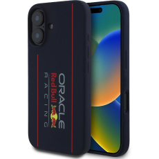 Oracle Red Bull Racing Silicone Vertical Logo MagSafe kryt iPhone 16 modrý