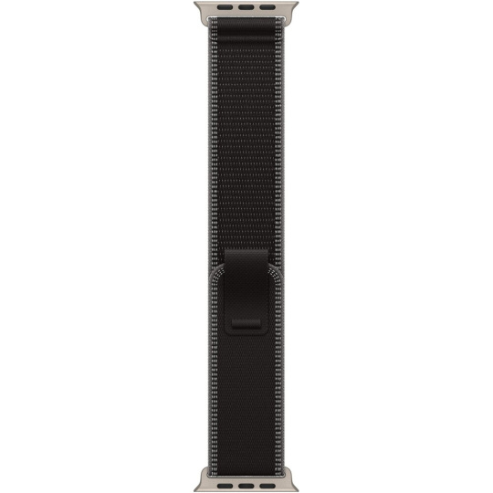 Apple Watch 49/46/45/44mm černý/uhlový Trailový tah M/L přírodní titan