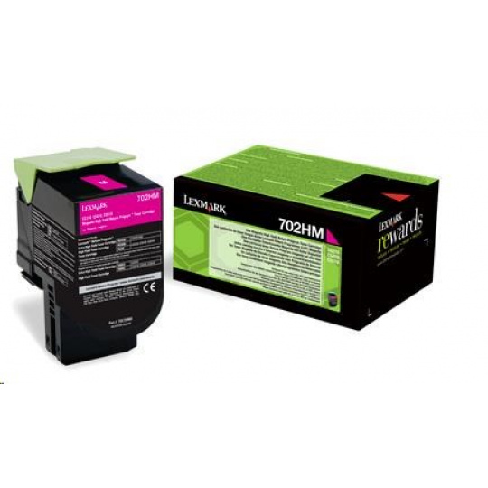 LEXMARK Magenta toner 702HM pro CS310/410/510 z programu Lexmark Return (3 000 stran)