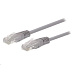C-TECH kabel patchcord Cat5e, UTP, šedý, 0,5m