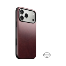 Nomad Modern Leather Case (Horween) MagSafe kožený kryt iPhone 17 Pro Max Burgundy