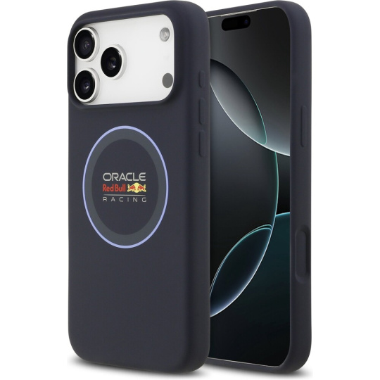 Oracle Red Bull Racing Silicone Blue Ring MagSafe kryt iPhone 17 Pro Max modrý