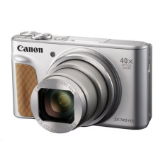 Canon PowerShot SX740 HS Lite, 20.3Mpix, 40x zoom, WiFi, 4K video - stříbrný