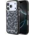 Karl Lagerfeld IML Leopard MagSafe Zadní Kryt pro iPhone 17 Pro šedý