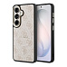 Guess PU Leather 4G Gold Frame Magnetic kryt Samsung Galaxy S26 růžový
