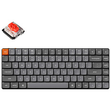 Keychron K3 Max Gateron Low Profile Red bezdrátová herní klávesnice (US) šedočerná