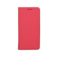 Pouzdro Smart Diary Folio pro Huawei P8 Lite, magnetické zavírání, kovový vzhled, červené